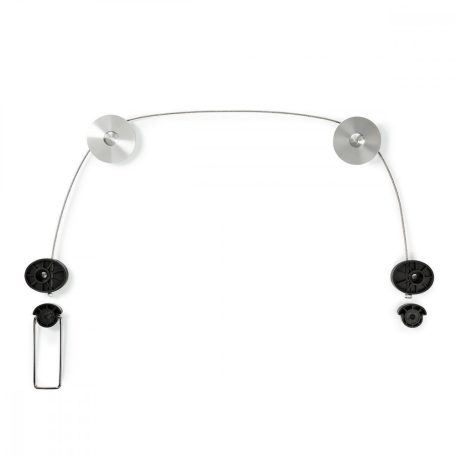 Fix TV fali tartó | 37-70 " | Maximális támogatott képernyő súly: 50 kg | Maximális fal távolság: 14.5 mm | Rögzítő kábel | ABS / Acél | Fekete / Fém