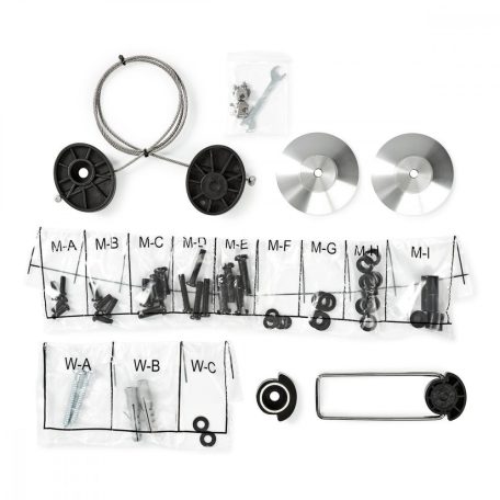 Fix TV fali tartó | 37-70 " | Maximális támogatott képernyő súly: 50 kg | Maximális fal távolság: 14.5 mm | Rögzítő kábel | ABS / Acél | Fekete / Fém