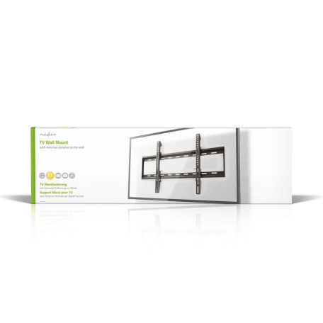 Fix TV fali tartó | 42 - 70 " | Maximális támogatott képernyő súly: 60 kg | Maximális fal távolság: 29 mm | Acél | Fekete