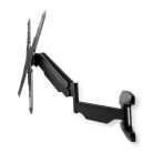 Függőleges TV fali tartó | 23 - 55 " | Maximális támogatott képernyő súly: 30 kg | Függőleges mozgás: 0-282 mm | Maximális fal távolság: 61 mm | Maximális fal távolság: 565 mm | Dönthető | Forgatható | 3 Forgás Pont | ABS / Acél | Fekete