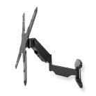 Függőleges TV fali tartó | 23 - 55 " | Maximális támogatott képernyő súly: 30 kg | Függőleges mozgás: 0-282 mm | Maximális fal távolság: 61 mm | Maximális fal távolság: 565 mm | Dönthető | Forgatható | 3 Forgás Pont | ABS / Acél | Fekete