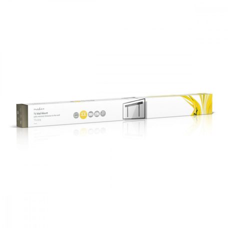 Fix TV fali tartó | 37 - 70 " | Maximális támogatott képernyő súly: 65 kg | Maximális fal távolság: 9 mm | Acél | Fekete