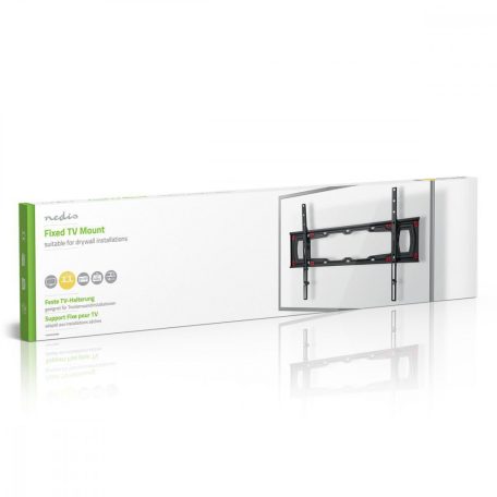 Fix TV fali tartó | 37 - 70 " | Maximális támogatott képernyő súly: 40 kg | Maximális fal távolság: 28 mm | Acél | Fekete