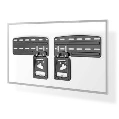   Fix TV fali tartó | 43 - 85 " | Maximális támogatott képernyő súly: 60 kg | Maximális fal távolság: 7.50 mm | Acél | Fekete