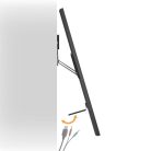 Fix TV fali tartó | 43 - 85 " | Maximális támogatott képernyő súly: 60 kg | Maximális fal távolság: 7.50 mm | Acél | Fekete