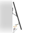 Fix TV fali tartó | 43 - 100 " | Maximális támogatott képernyő súly: 75 kg | Maximális fal távolság: 9.50 mm | Acél | Fekete