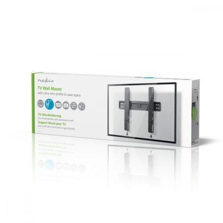 Billenthető TV fali tartó | 32-55 " | Maximális támogatott képernyő súly: 35 kg | Dönthető: -12 ° | Maximális fal távolság: 30 mm | Acél | Fekete