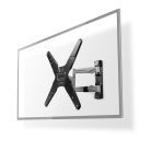 Minden Irányban Mozgatható TV fali tartó | 23 - 55 " | Maximális támogatott képernyő súly: 30 kg | Dönthető | Forgatható | Maximális fal távolság: 48 mm | Maximális fal távolság: 410 mm | 3 Forgás Pont | Acél | Fekete