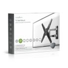 Minden Irányban Mozgatható TV fali tartó | 23 - 55 " | Maximális támogatott képernyő súly: 30 kg | Dönthető | Forgatható | Maximális fal távolság: 48 mm | Maximális fal távolság: 410 mm | 3 Forgás Pont | Acél | Fekete