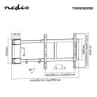Motoros TV fali tartó | 32 - 60 " | 40 kg | Forgatható | 47 mm | 990 mm | Távvezérelt | Acél | Fekete
