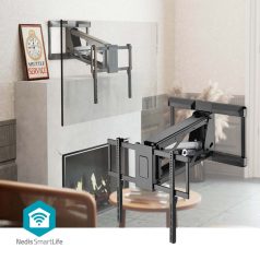   SmartLife Motorised TV Wall Mount | 37 - 75 " | Maximum supported screen weight: 35 kg | Rotatable | Minimum wall distance: 153 mm | Maximum wall distance: 485 mm | Remote controlled | ABS / Steel | Black