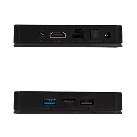 Home TV SMART BOX Android TV, TV-okosító, multimédia-lejátszó, számítógép, egér és billentyűzet csatlakozás, 4/64GB memória, 4x2GHz processzor, 4K