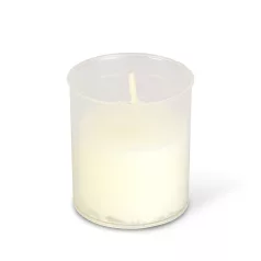 4 db-os mécses betét, szín: fehér - Ø5 cm