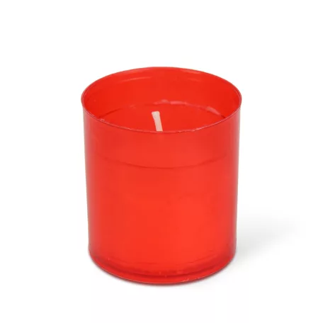 4 db-os mécses betét, szín: piros - Ø5 cm