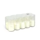 10 db-os mécses betét - Ø4,8 cm - szín: fehér