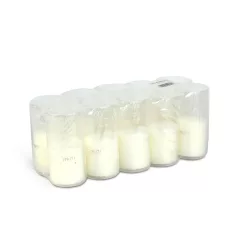 10 db-os mécses betét - Ø4,8 cm - szín: fehér