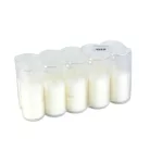 10 db-os mécses betét - Ø4,8 cm - szín: fehér