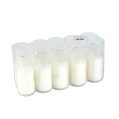 10 db-os mécses betét - Ø4,8 cm - szín: fehér