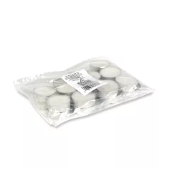 Teamécses - fehér - Ø37 mm - 20 db / csomag