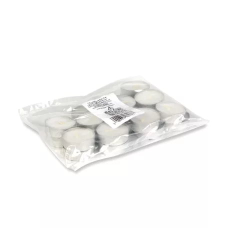 Teamécses - fehér - Ø37 mm - 20 db / csomag