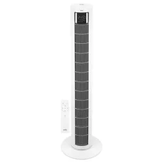   HOME TWFR100C oszlopventilátor, 60 W, 4 üzemmód, 4 fokozat, oszcillálás, LED kijelző, távirányító