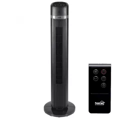   Home TWFR 100 oszlopventilátor, 45 W, 100 cm, 3 fokozat, 85°-os oszcillálás, távirányító, fekete,