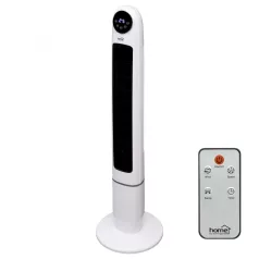   Home TWFR 120 oszlopventilátor, 50 W, 120 cm, 3 fokozat, 75°-os oszcillálás, távirányító, világító kijelző, fehér