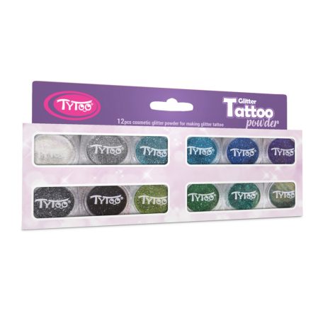 Csillámpor szett - hideg színek válogatása