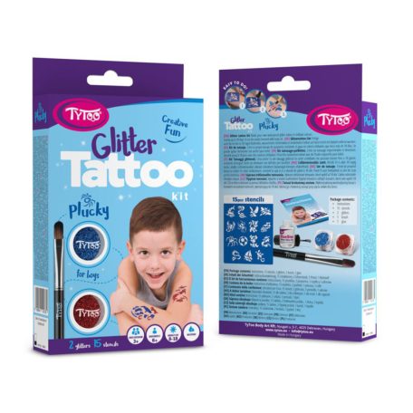 Plucky csillámtetoválás szett