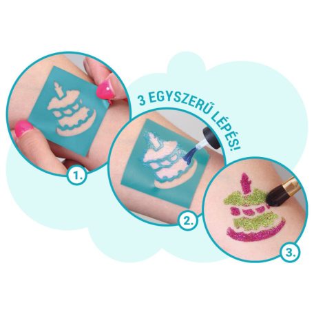 Boldog Születésnapot csillámtetoválás szett