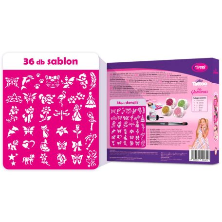 Glamorous csillámtetoválás szett