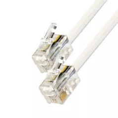   Home T 5-5WH/X telefoncsatlakozó kábel, 6P4C, dugó-dugó, 5m