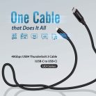USB4/Thunderbolt3 Cable, 40G, 2 meter, Type C to Type C