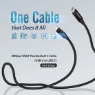 USB4/Thunderbolt3 Cable, 40G, 3 meter, Type C to Type C