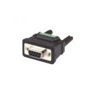 USB 2.0 Adapter USB A Dugó - D-SUB 9-Pólusú Dugó Fekete