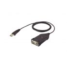 USB 2.0 Adapter USB A Dugó - D-SUB 9-Pólusú Dugó Fekete