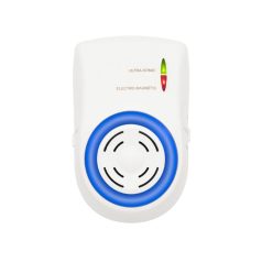   Home UH12 DualEffect rágcsálóriasztó, ultrahangos és elektromágneses, egér, patkány, fix vagy váltakozó frekvenciák, éjszakai irányfény, LED fényforrás