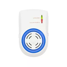   Home UH12 DualEffect rágcsálóriasztó, ultrahangos és elektromágneses, egér, patkány, fix vagy váltakozó frekvenciák, éjszakai irányfény, LED fényforrás