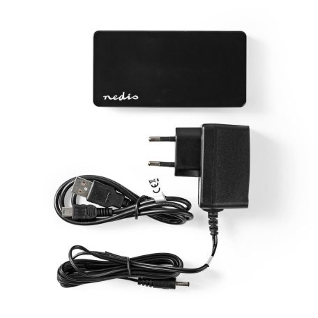 USB hub | USB-A Dugasz | USB-A Aljzat | 7-Port port(s) | USB 2.0 | Hálózati Áramellátás / USB-áramellátású | 7x USB