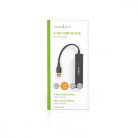 USB hub | USB-A Dugasz | USB-A Aljzat | 4-Port port(s) | USB 3.2 Gen 1 | USB-áramellátású | 4x USB