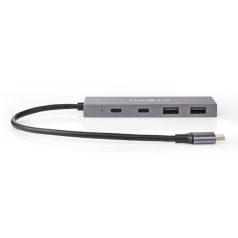   USB hub | 1x USB-C™ 3.2 Gen 2 Male | 2x USB-A 3.2 Gen 2 Female / 2x USB-C™ 3.2 Gen 2 Female | 4-Port port(s) | USB 3.2 Gen 2 | USB-áramellátású | 10 Gbps