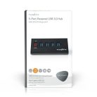 USB hub | USB Micro-B Aljzat | USB-A Aljzat | 5-Port port(s) | QC3.0 / USB 3.2 Gen 1 | Hálózati Áramellátás / USB-áramellátású | 5 Gbps | 5x USB