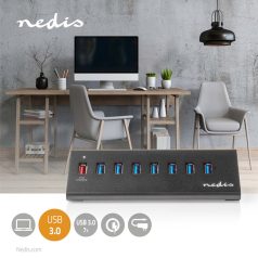   USB hub | USB Micro-B Aljzat | USB-A Aljzat | 8-Port port(s) | QC3.0 / USB 3.2 Gen 1 | Hálózati Áramellátás / USB-áramellátású | 5 Gbps | 8x USB