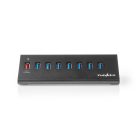 USB hub | USB Micro-B Aljzat | USB-A Aljzat | 8-Port port(s) | QC3.0 / USB 3.2 Gen 1 | Hálózati Áramellátás / USB-áramellátású | 5 Gbps | 8x USB