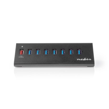 USB hub | USB Micro-B Aljzat | USB-A Aljzat | 8-Port port(s) | QC3.0 / USB 3.2 Gen 1 | Hálózati Áramellátás / USB-áramellátású | 5 Gbps | 8x USB