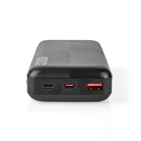 Hordozható töltő | 20000 mAh | 1.5 / 2.0 / 3.0 A | Kimenő csatlakozók száma: 2 | Kimeneti kapcsolat: 1x USB-A / 1x USB-C™ | Bemenő csatlakozók: 1x Micro USB / 1x USB-C™ | PD2.0 18W | Lítium-Polimer