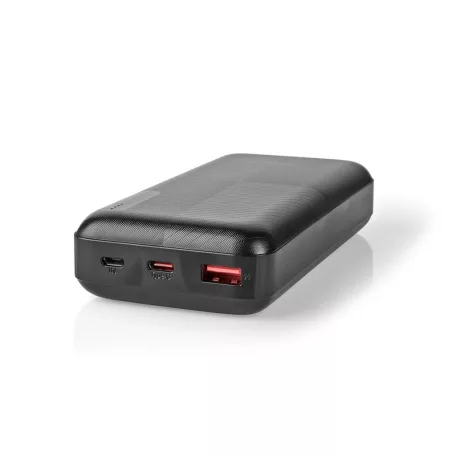 Hordozható töltő | 20000 mAh | 1.5 / 2.0 / 3.0 A | Kimenő csatlakozók száma: 2 | Kimeneti kapcsolat: 1x USB-A / 1x USB-C™ | Bemenő csatlakozók: 1x Micro USB / 1x USB-C™ | PD2.0 18W | Lítium-Polimer