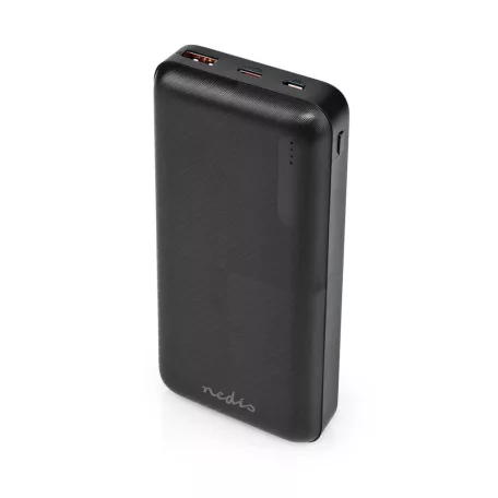 Hordozható töltő | 20000 mAh | 1.5 / 2.0 / 3.0 A | Kimenő csatlakozók száma: 2 | Kimeneti kapcsolat: 1x USB-A / 1x USB-C™ | Bemenő csatlakozók: 1x Micro USB / 1x USB-C™ | PD2.0 18W | Lítium-Polimer