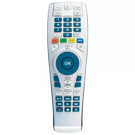 Home URC 22 univerzális távirányító, 4 távirányítót helyettesít, előre programozott kódok, ergonomikus kialakítás