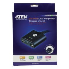 4-Port USB Kapcsoló Fekete